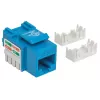 Intellinet Keystone-Buchse, Cat6, UTP, LSA, Blau, Flach, Blau, RJ-45, Buchse, 22/26, Cat6