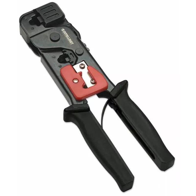 Intellinet 210836 Kabel-Crimpwerkzeug Crimpwerkzeug Schwarz, Rot