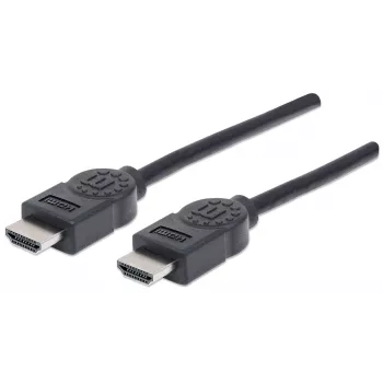Manhattan HDMI 4K@30Hz Kabel, 1,8 m, geeignet für ALLE 1080p/HD und die meisten 4K-Anwendungen (überprüfen Sie die 4K-Spezifikation Ihres Systems, um sicherzugehen), Stecker auf Stecker, Schwarz, Ultra HD 4K x 2K, lebenslange Garantie, High Speed, entspricht HDMM6