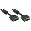 Manhattan VGA-Monitorkabel (mit Ferritkernen), 10 m, Schwarz, Stecker auf Stecker, HD15, Kabel mit höherer SVGA-Spezifikation (vollständig kompatibel), Abschirmung mit Ferritkernen hilft, elektromagnetische Störungen zu minimieren und die Videoübertragung zu verbessern, lebenslange Garantie
