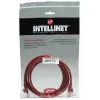 Intellinet Netzwerk-Patchkabel, Cat5e, 5 m, Rot, CCA, U/UTP, PVC, RJ45, vergoldete Kontakte, rastnasenfrei, Knickschutztülle, lebenslange Garantie