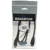 Manhattan HDMI 4K@30Hz Kabel mit Ethernet, 1m, Geeignet für ALLE 1080p/HD und die meisten 4K-Anwendungen (überprüfen Sie die 4K-Spezifikation Ihres Systems, um sicherzugehen), Stecker auf Stecker, Schwarz, Ultra HD 4K x 2K, Lebenslange Garantie, Hochgeschwindigkeit, Entspricht HDMM1MHS