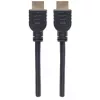 Manhattan HDMI 4K@60Hz-Kabel mit Ethernet - CL3-zertifiziert, 5 m, geeignet für In-Wall-Installation, für alle 4K- und 1080p/HD-Anwendungen – jetzt aufrüsten oder bereit für zukünftige Anforderungen, Stecker auf Stecker, Schwarz, Ultra HD 4K x 2K, lebenslange Garantie, Premium High Speed