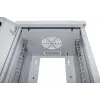 Intellinet 10 Zoll Netzwerkschrank - Wandmontage (Standard), 6HE, 300 mm tief, Grau, montiert, max. 60 kg, auch für den Einsatz auf dem Schreibtisch oder Boden geeignet, nutzbare Tiefe 265 mm, Metall- & Glastür, Rückwand, abnehmbare Seitenwände, Teile für die Wandmontage (z. B. Schrauben/Dübel) nicht im Lieferumfang enthalten