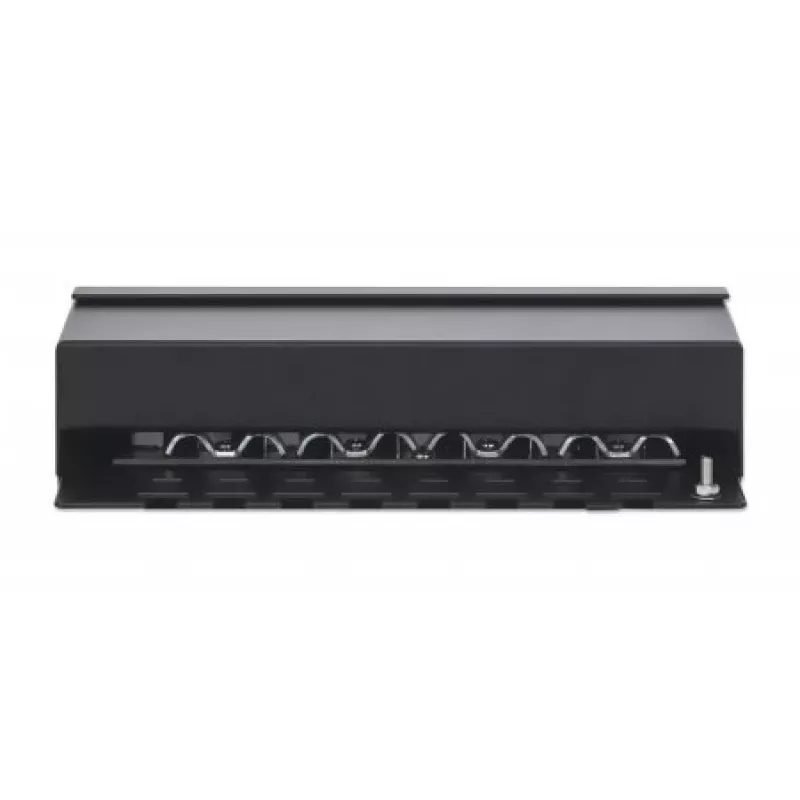 Intellinet Patch Panel, Cat6a, FTP, 8-Port, Desktop, geschirmt, 90° Top-Entry LSA-Leisten, Schwarz