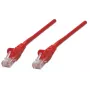 Intellinet Netzwerk-Patchkabel, Cat6, 0,5m, Rot, CCA, U/UTP, PVC, RJ45, vergoldete Kontakte, rastnasenlos, angespritzter Knickschutz, lebenslange Garantie