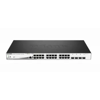 D-Link 28-Port Gigabit PoE+ Smart Managed Switch mit 4 x 100/1000Mbps Combo-Ports