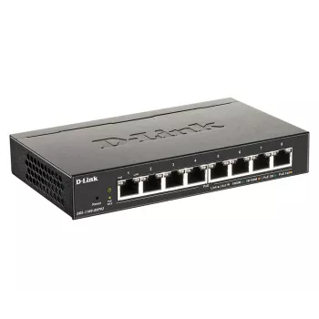 D-Link 8-Port PoE Gigabit Smart Managed Switch, Managed, L2/L3, Gigabit Ethernet (10/100/1000), Vollduplex, Power over Ethernet (PoE)