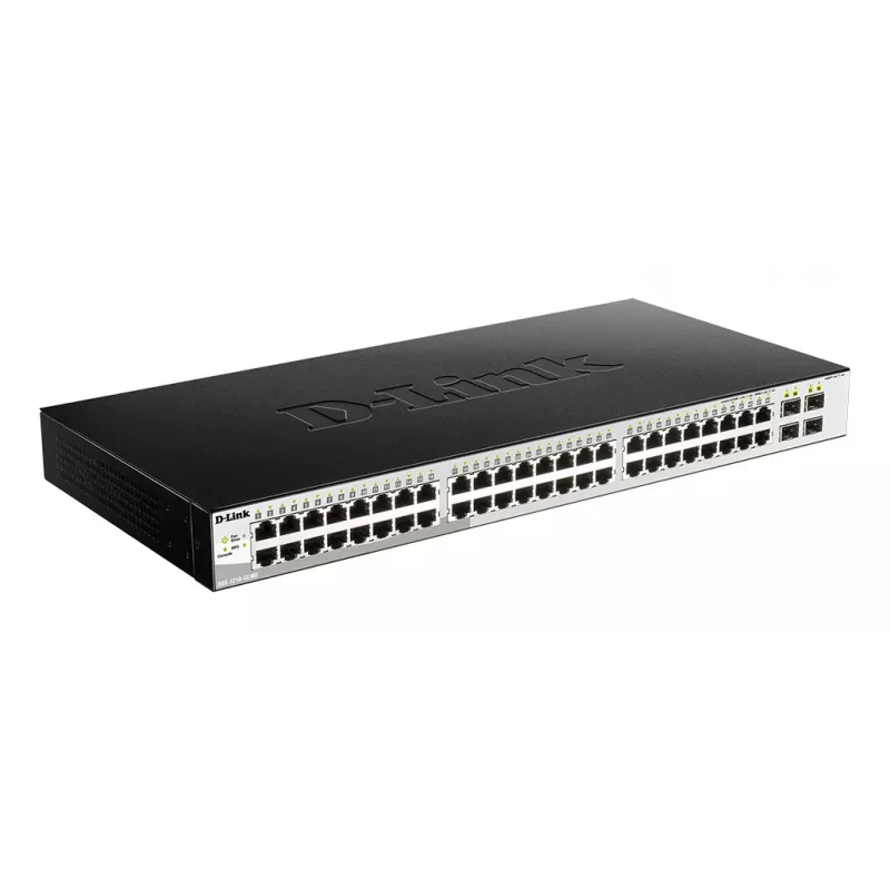 D-Link DGS-1210-52/ME Managed L2 Gigabit Ethernet (10/100/1000) 1U Schwarz