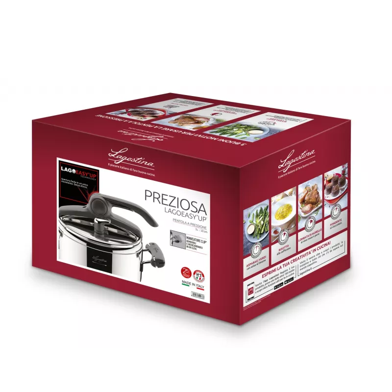 Lagostina Preziosa 012018010505 Schnellkochtopf 5 L Edelstahl