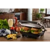Ariete 1911 Toast & Grill schlank - Antihaftbeschichtete elektrische Platte für Toast und Sandwich - gerippte Platte - 1000 Watt - Silber