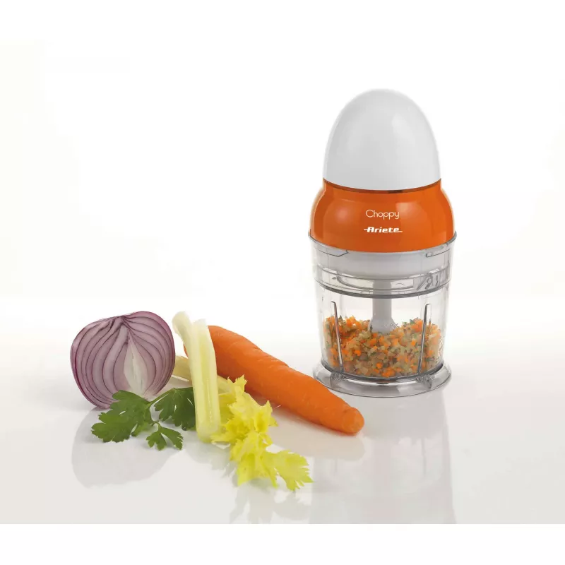 Ariete Choppy, 0,25 L, 4,22 kg, Orange, Weiß, Edelstahl, 100 mm, 100 mm
