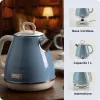Ariete 2869 Vintage Wasserkocher, Edelstahl, 1,7 L, automatische Abschaltung, 2000 W, für Wasser, Tee und Kräutergetränke, Pastellblau