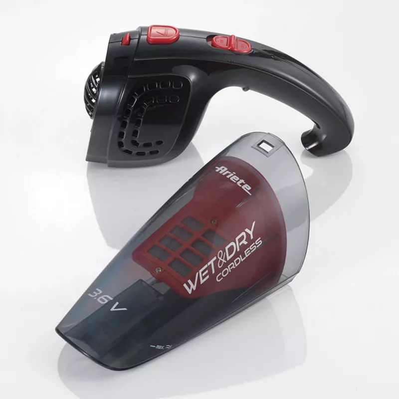 Ariete Wet & Dry cordless, Nass- & Trockensauger, Filterung, Matratze, Spiegel, Treppenstufen, Polster, Mechanisch, 2 Jahr(e), Beutellos