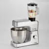 Ariete 1598 Gourmet Professional 7L Metal - Planetenrührwerk mit Mixer - Edelstahlschüssel - 7 L - Glaskrug - 1200 Watt - 6 Geschwindigkeiten