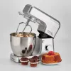 Ariete 1598 Gourmet Professional 7L Metal - Planetenrührwerk mit Mixer - Edelstahlschüssel - 7 L - Glaskrug - 1200 Watt - 6 Geschwindigkeiten