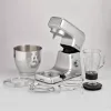 Ariete 1598 Gourmet Professional 7L Metal - Planetenrührwerk mit Mixer - Edelstahlschüssel - 7 L - Glaskrug - 1200 Watt - 6 Geschwindigkeiten