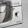 Ariete 1598 Gourmet Professional 7L Metal - Planetenrührwerk mit Mixer - Edelstahlschüssel - 7 L - Glaskrug - 1200 Watt - 6 Geschwindigkeiten
