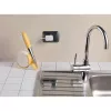 Ariete 457 Gratì Waterproof – Wasserdichte elektrische Reibe – Kabellos – Unter fließendem Wasser abwaschbar – 2 Edelstahlwalzen – Weiß und Gelb