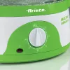 Ariete 911 Healthy Steam - Elektrischer Dampfgarer - 3 Körbe - Reisbehälter - Timer 60 Min. - 800 Watt - 9 Liter - Weiß und Grün