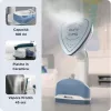 Ariete 6246 Duetto Kleiderbügeleisen - Vertikalbügler und Bügeleisen mit antihaftbeschichteter Keramiksohle - 1000 Watt - Weiß und Blau