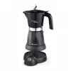 Ariete 1368 Moka Aroma, Elektrischer Mokkakocher, 4/6 Tassen, 480 W, Auto-Abschaltung, Hält Temperatur bei 30 Grad, Schwarz