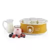 Ariete 617 Yogurella – Elektrischer Joghurtbereiter – 7 Glasgläser – 1,3 kg hausgemachter Joghurt – 20 Watt – Weiß und Gelb