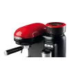 Ariete 1318 Moderna Espressomaschine mit integriertem Kaffeemahlwerk, für Kaffeebohnen und Kaffeepulver, Milchaufschäumer Cappuccinatore, 1- und 2-Tassen-Filter, 1080 W, 800 ml, Rot
