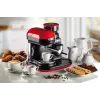 Ariete 1318 Moderna Espressomaschine mit integriertem Kaffeemahlwerk, für Kaffeebohnen und Kaffeepulver, Milchaufschäumer Cappuccinatore, 1- und 2-Tassen-Filter, 1080 W, 800 ml, Rot