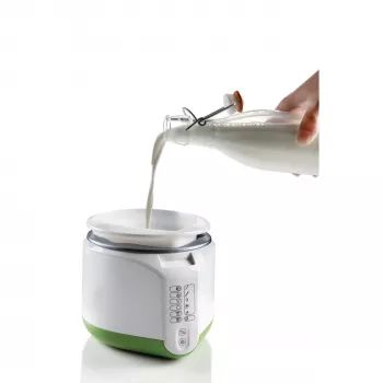 Ariete 615 B-Cheese Maschine für Käse und Joghurt, 6 voreingestellte Programme, herausnehmbarer antihaftbeschichteter Korb, geeignet für Veganer und Menschen mit Lebensmittelunverträglichkeiten, umfangreiches Rezeptbuch, 500 W, Weiß/Grün