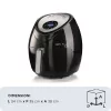 Ariete 4618 Airy Fryer XXL - Heißluftfritteuse - 2,5 kg Pommes frittieren - 7 Liter - Kochen ohne Öl und Fett - 1800 Watt - Schwarz