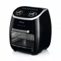 Ariete 4619 Airy Fryer Ofen – Heißluftfritteuse und Elektrobackofen mit Drehspieß – Rotierender Korb – Dörrautomat – 2000 Watt – 11 Liter – Stahl