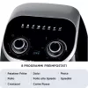Ariete 4619 Airy Fryer Ofen – Heißluftfritteuse und Elektrobackofen mit Drehspieß – Rotierender Korb – Dörrautomat – 2000 Watt – 11 Liter – Stahl