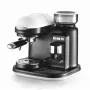 Ariete 1318 Moderna Espressomaschine mit integriertem Kaffeemühler, für Kaffeebohnen und Kaffeepulver, Milchaufschäumdüse für Cappuccino, 1- und 2-Tassen-Filter, 1080 W, 800 cc, Weiß