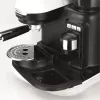 Ariete 1318 Moderna Espressomaschine mit integriertem Kaffeemühler, für Kaffeebohnen und Kaffeepulver, Milchaufschäumdüse für Cappuccino, 1- und 2-Tassen-Filter, 1080 W, 800 cc, Weiß