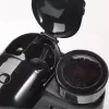Ariete 1318 Moderna Espressomaschine mit integriertem Kaffeemahlwerk, für Kaffeebohnen und gemahlenen Kaffee, Milchaufschäumer für Cappuccino, 1- und 2-Tassen-Filter, 1080 W, 800 ml, Schwarz