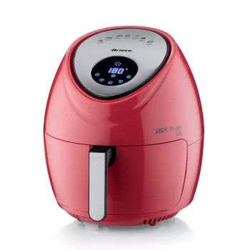 Ariete 4618 Airy Fryer XXL - Heißluftfritteuse - Braten Sie 2,5 kg Pommes frites - 7 Liter - Kochen ohne Öl und Fett - 1800 Watt - Rot