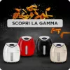 Ariete 4618 Airy Fryer XXL - Heißluftfritteuse - Braten Sie 2,5 kg Pommes frites - 7 Liter - Kochen ohne Öl und Fett - 1800 Watt - Rot