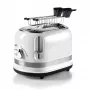 Ariete 149 Modern weißer Toaster mit Zange für 2 Scheiben Brot, Sandwich oder Toast – 6 Bräunungsstufen – Auftaufunktion – Modern Linie – Weiß
