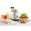Ariete 149 Modern weißer Toaster mit Zange für 2 Scheiben Brot, Sandwich oder Toast – 6 Bräunungsstufen – Auftaufunktion – Modern Linie – Weiß
