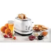 Ariete 149 Modern weißer Toaster mit Zange für 2 Scheiben Brot, Sandwich oder Toast – 6 Bräunungsstufen – Auftaufunktion – Modern Linie – Weiß
