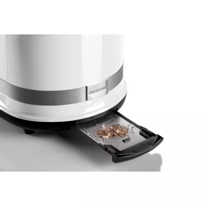 Ariete 149 Modern weißer Toaster mit Zange für 2 Scheiben Brot, Sandwich oder Toast – 6 Bräunungsstufen – Auftaufunktion – Modern Linie – Weiß