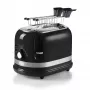 Ariete 149 Modern weißer Toaster mit Zange für 2 Scheiben Brot, Sandwich oder Toast - 6 Bräunungsstufen - Auftauen - Modern Linie - Schwarz