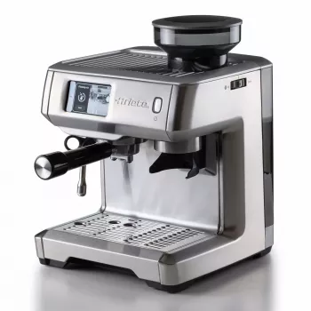 Ariete Espresso-Kaffeemaschine 1312, Espressomaschine, 2 L, Kaffeebohnen, Integriertes Mahlwerk, 1600 W, Silber