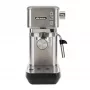Ariete 1380 Metal Kaffeemaschine, geeignet für Kaffeepulver und ESE-Pads, 1300 W, 1,1 l Tankvolumen, 15 bar Druck, ½-Tassen-Filter, Cappuccinatore, Silber