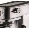 Ariete 1381 Kaffeemaschine mit Manometer, geeignet für Kaffeepulver und ESE-Pads, 1300 W, 1,1 l Kapazität, 15 bar Druck, ½ Tassenfilter, Cappuccino-Düse, Silber