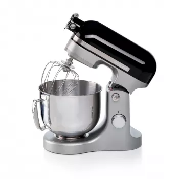 Ariete Moderna Schwarz Mixer, Standmixer, Schwarz, Schlagen, Kneten, Mischen, 5,5 l, Drehregler, Aluminium