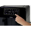 Ariete 4623 Airy Fryer Dual, Heißluftfritteuse mit Doppelkorb, 1700 W, 8 l Fassungsvermögen, 3 Kochfunktionen, Digitales LED-Touch-Panel, 8 voreingestellte Programme, Timer, 2 Körbe, Schwarz