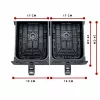 Ariete 4623 Airy Fryer Dual, Heißluftfritteuse mit Doppelkorb, 1700 W, 8 l Fassungsvermögen, 3 Kochfunktionen, Digitales LED-Touch-Panel, 8 voreingestellte Programme, Timer, 2 Körbe, Schwarz
