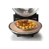 Ariete 917 Pizzaofen - Pizza in 4 Minuten - Refraktärsteinplatte mit Antihaftbeschichtung - Max. Temperatur 400 °C - 1200 Watt - Timer 30' - Schwarz